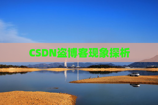 CSDN盗博客现象探析